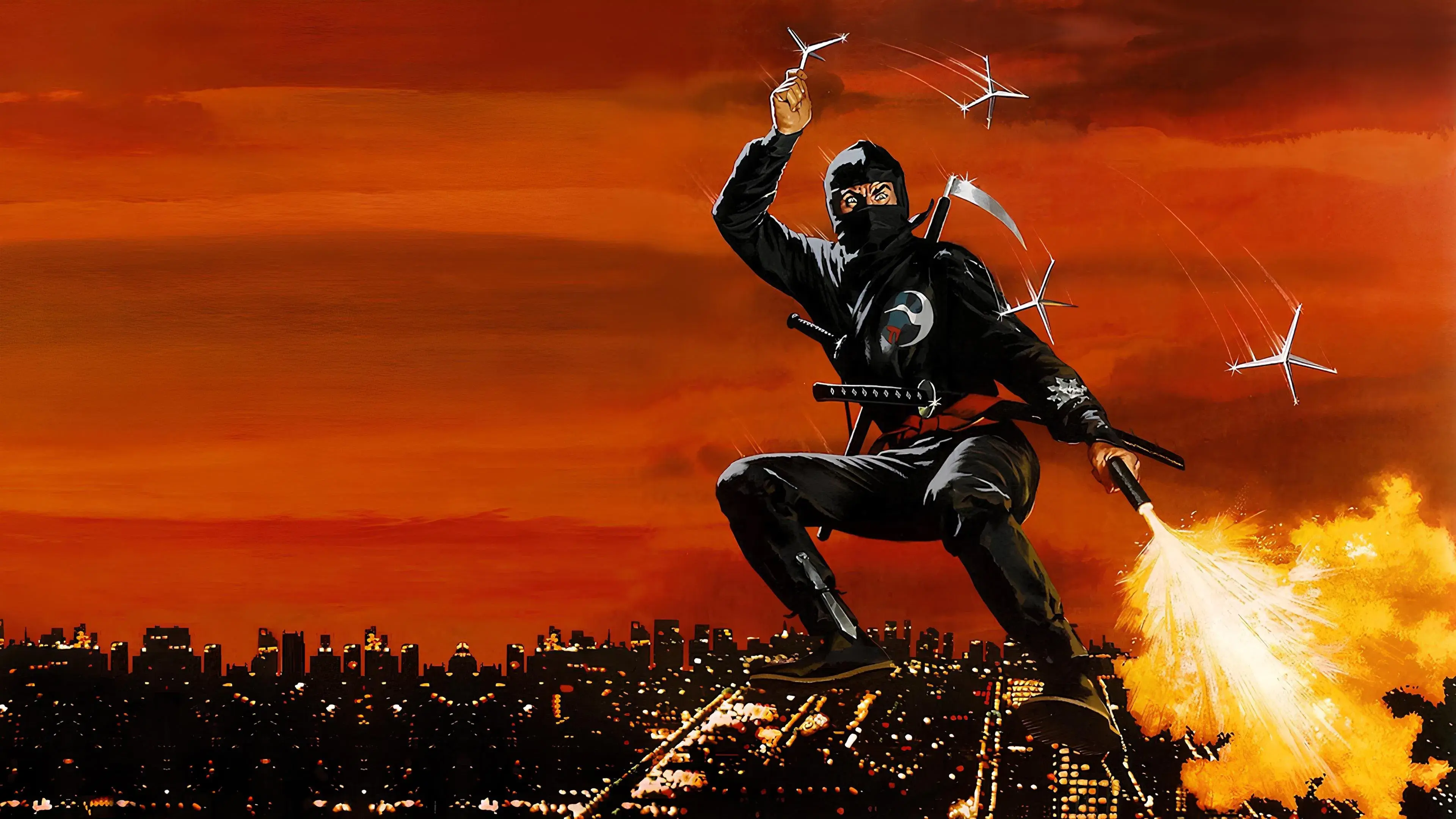 Revenge of the Ninja backdrop