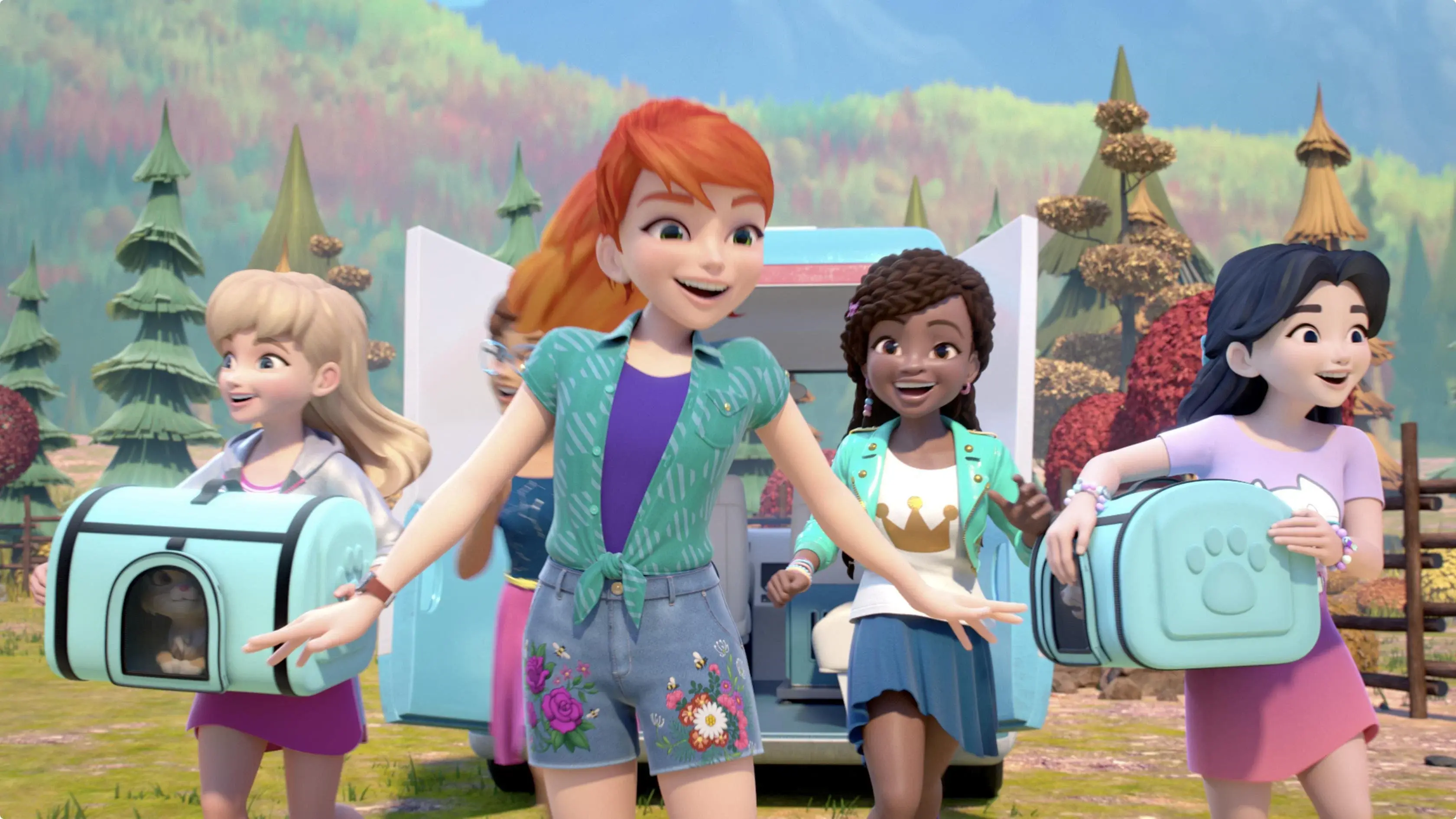 LEGO Friends: Girls on a Mission backdrop