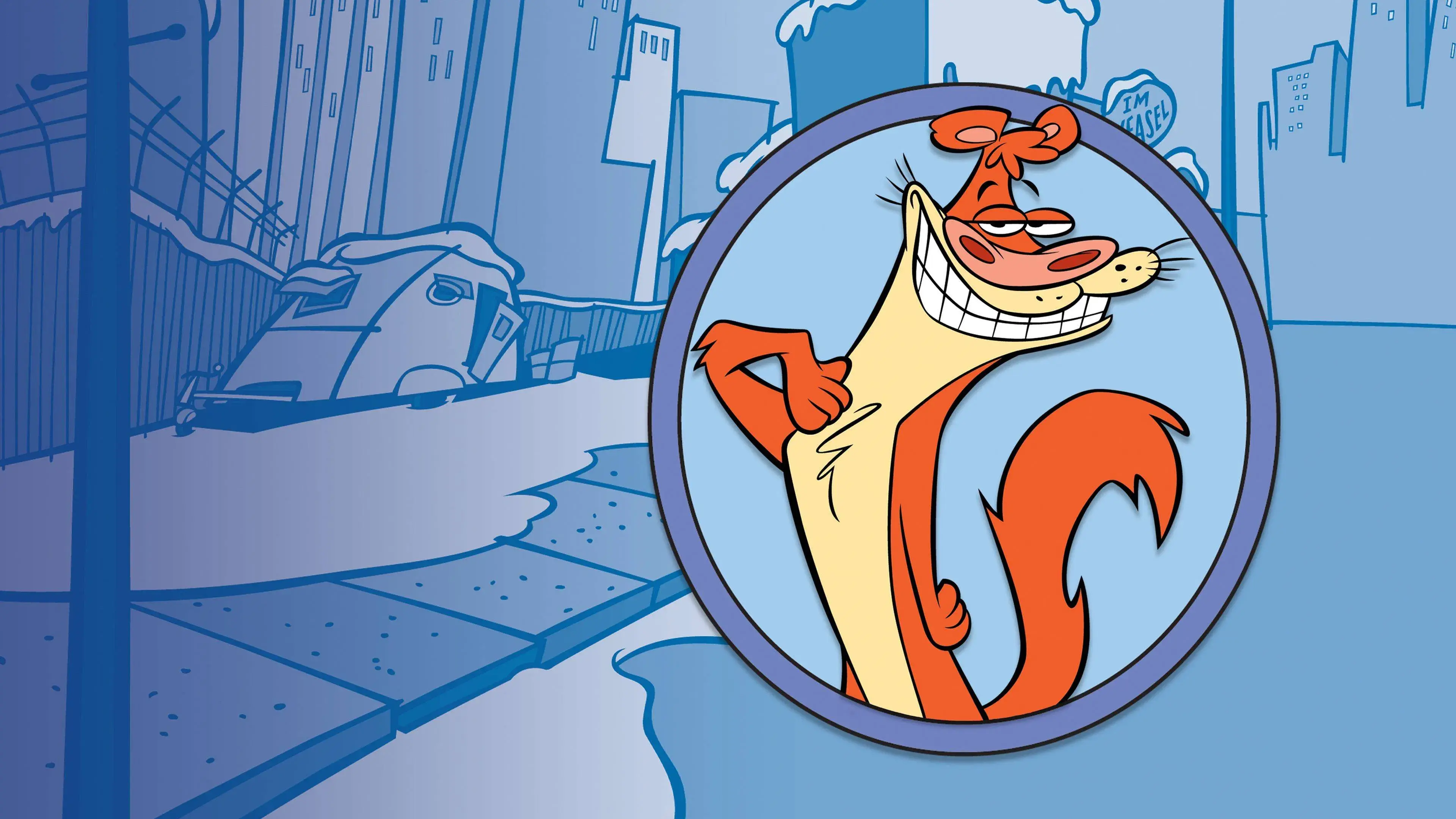 I Am Weasel backdrop