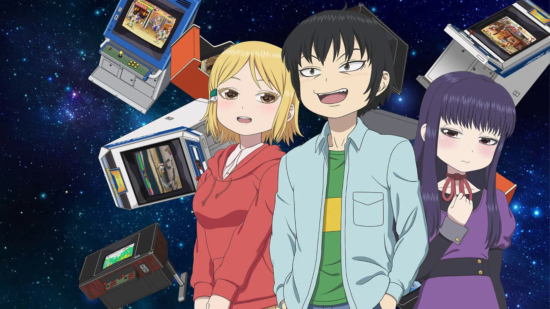 Hi Score Girl backdrop