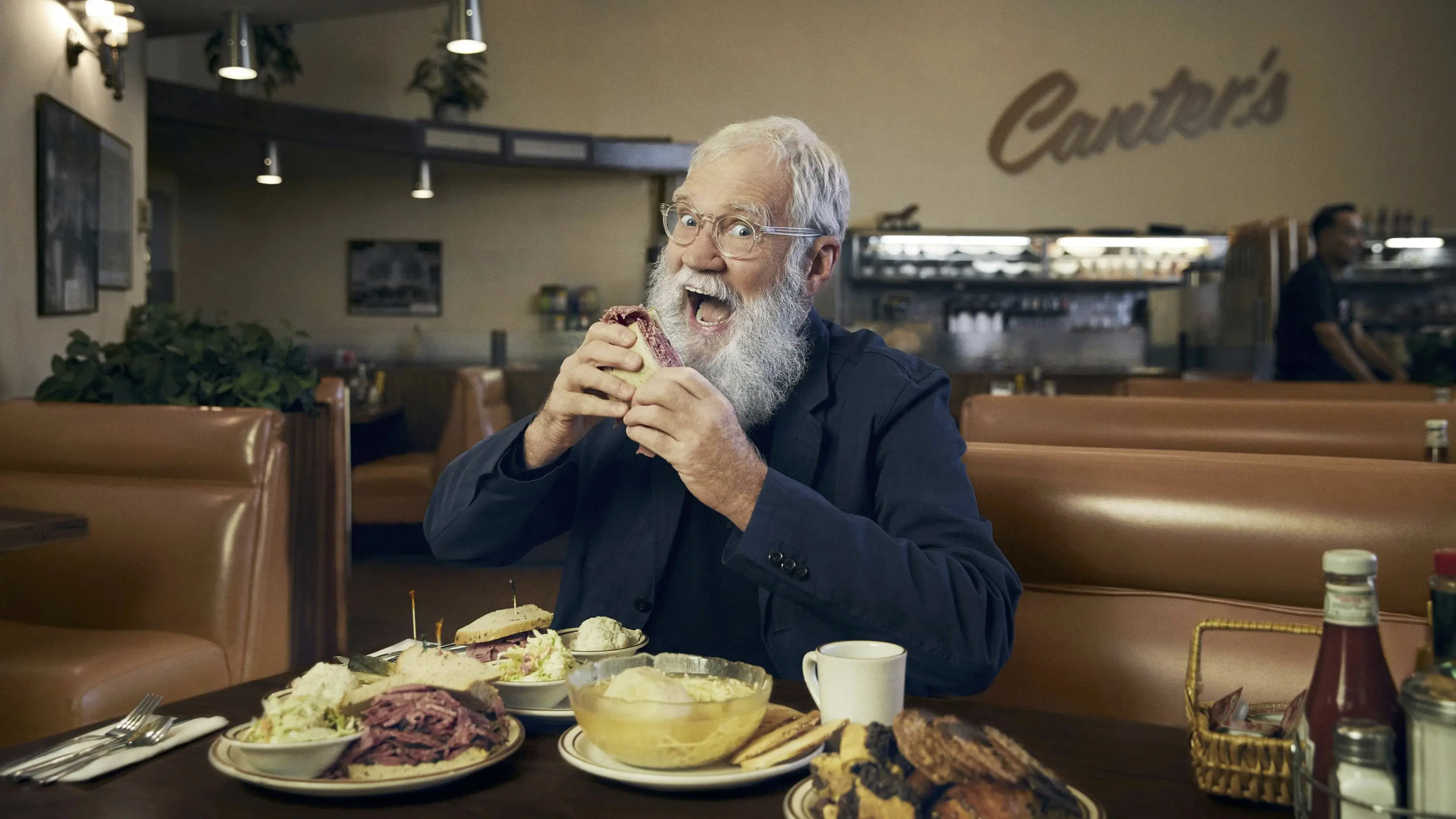 My Next Guest Needs No Introduction with David Letterman backdrop