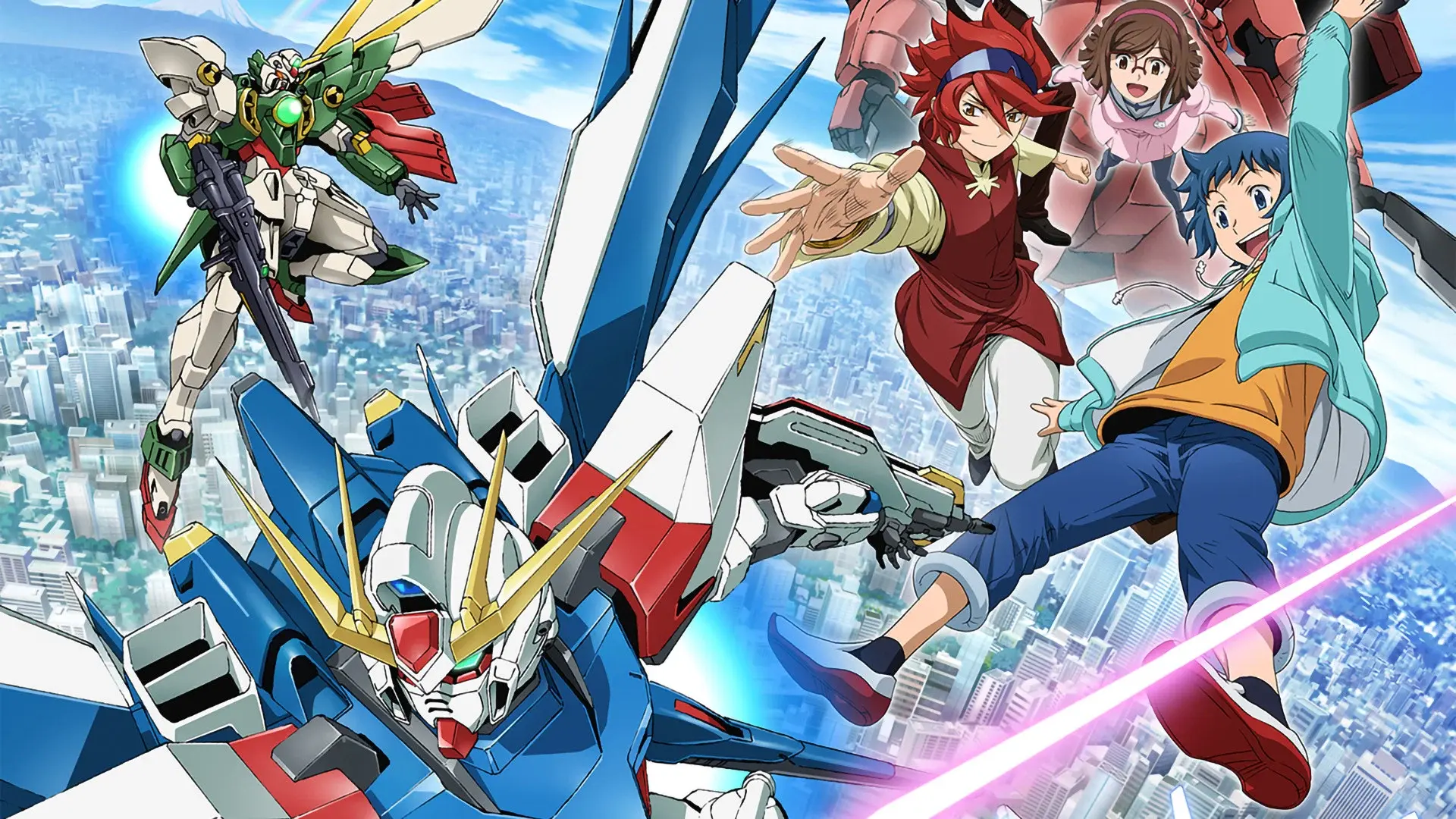 Gundam Build Fighters backdrop