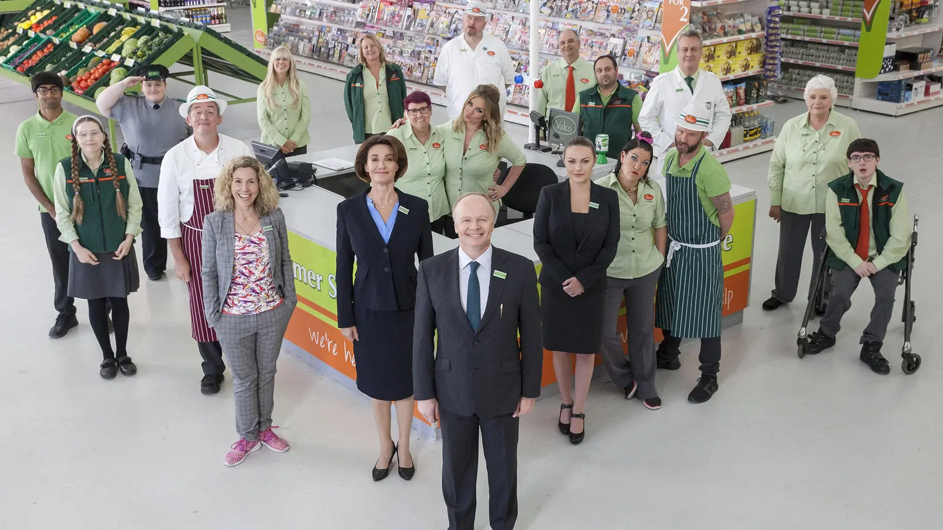 Trollied backdrop