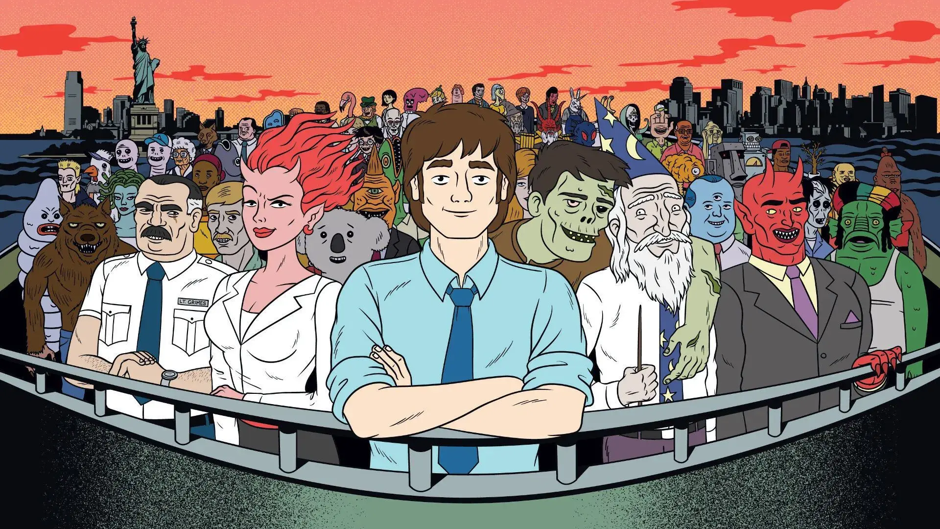 Ugly Americans backdrop