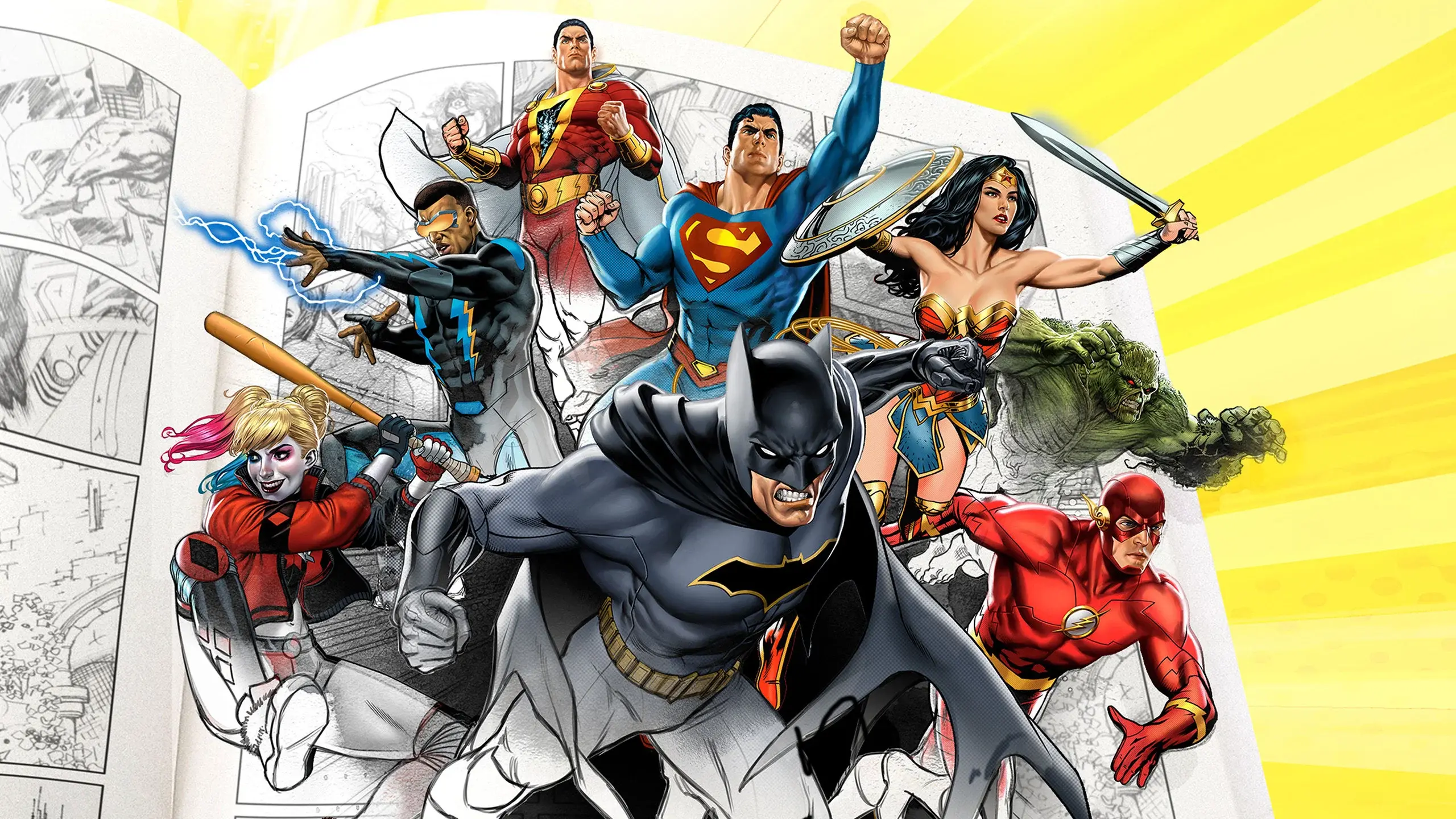 Superpowered: The DC Story backdrop