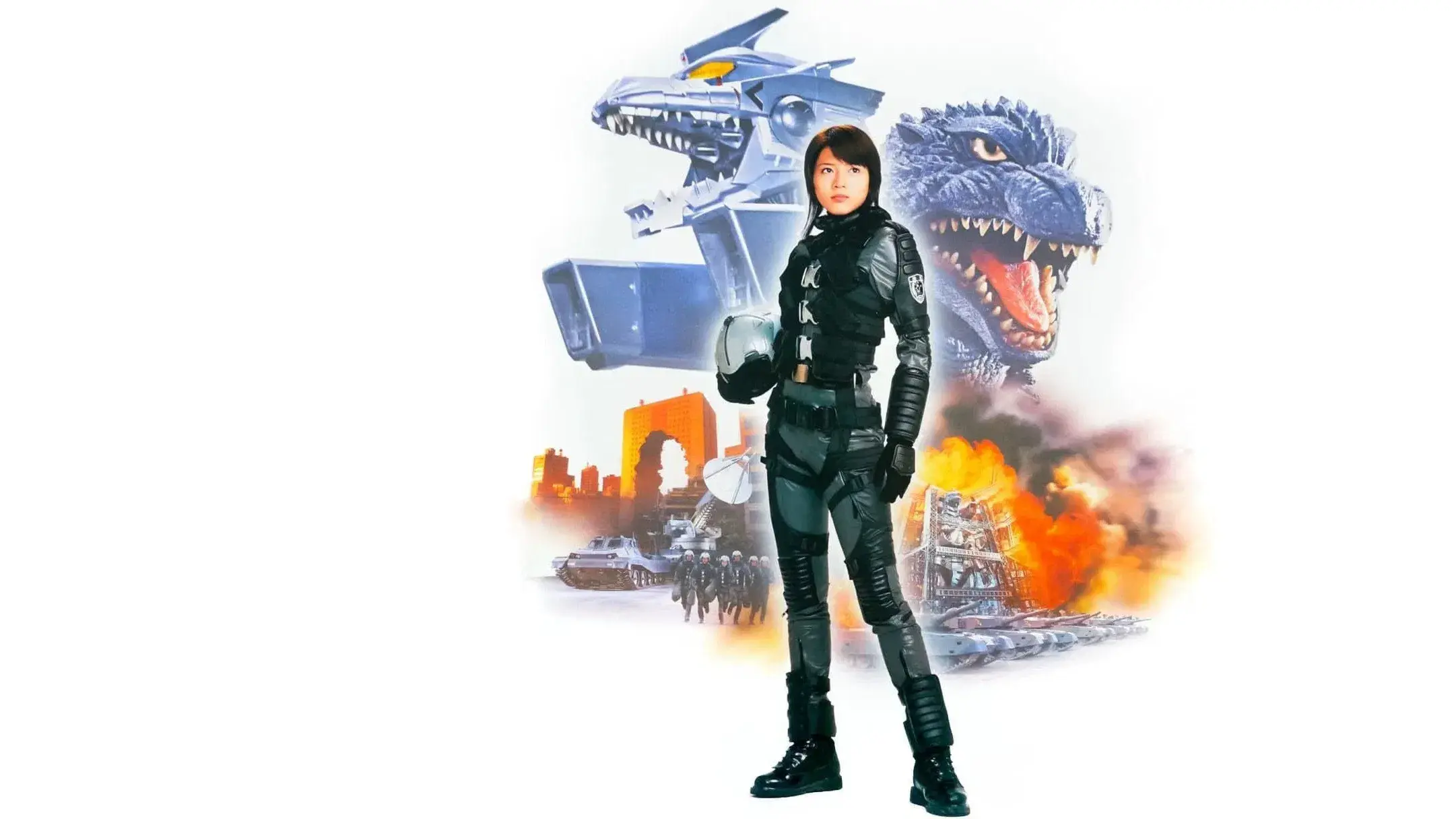 Godzilla Against MechaGodzilla backdrop