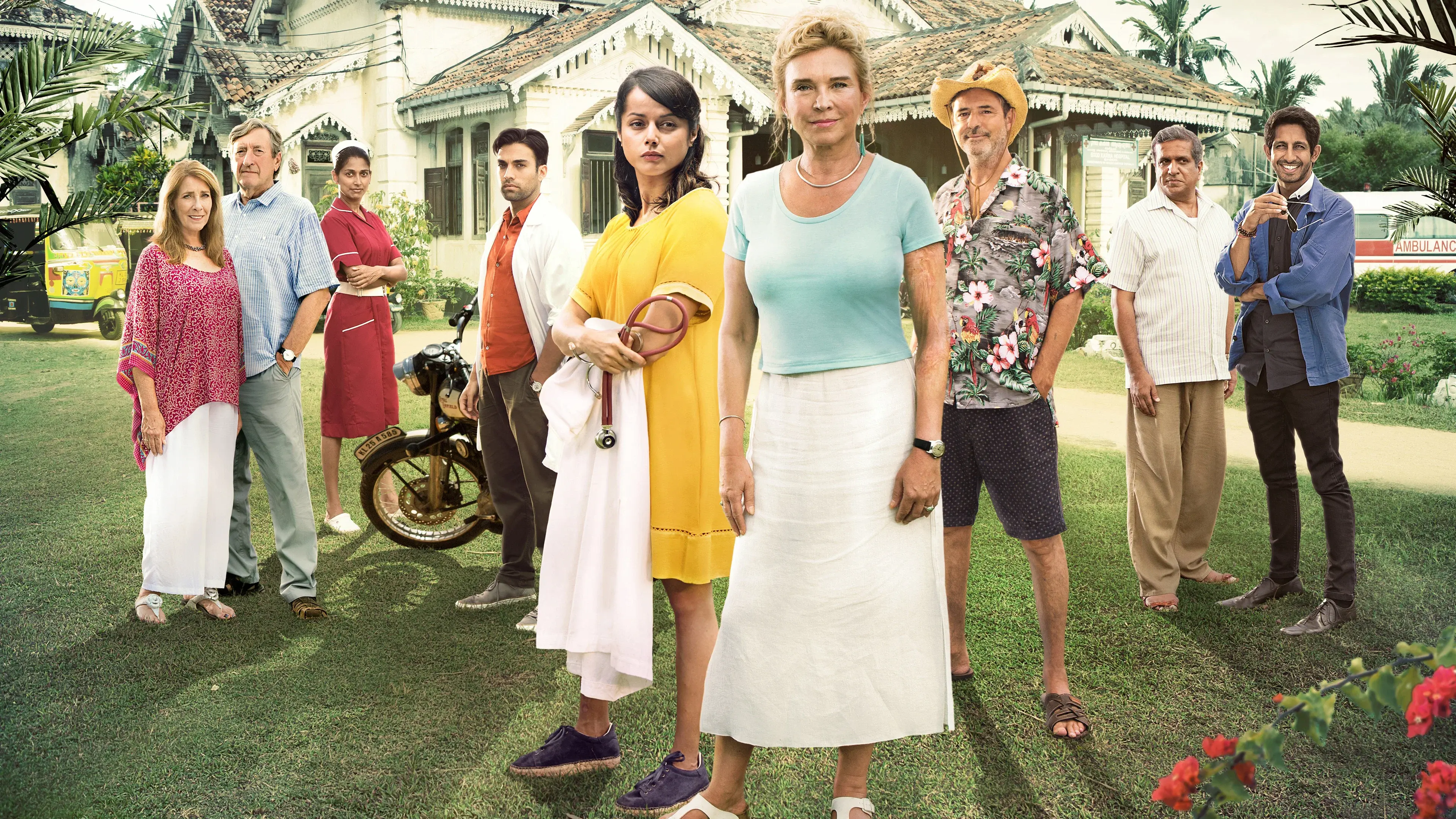 The Good Karma Hospital backdrop