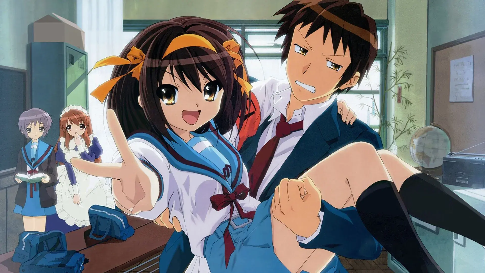 The Melancholy of Haruhi Suzumiya backdrop