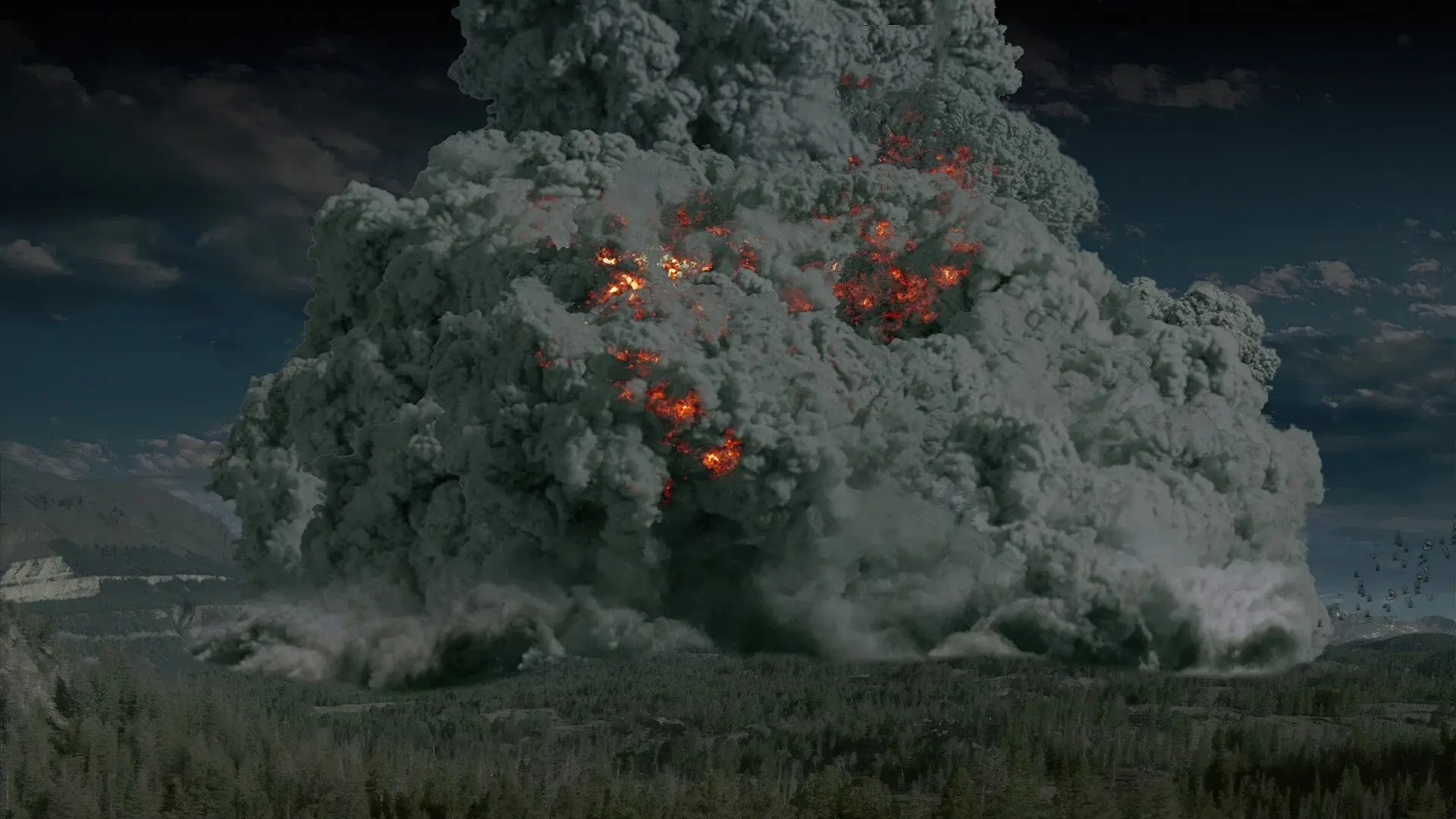 Supervolcano backdrop