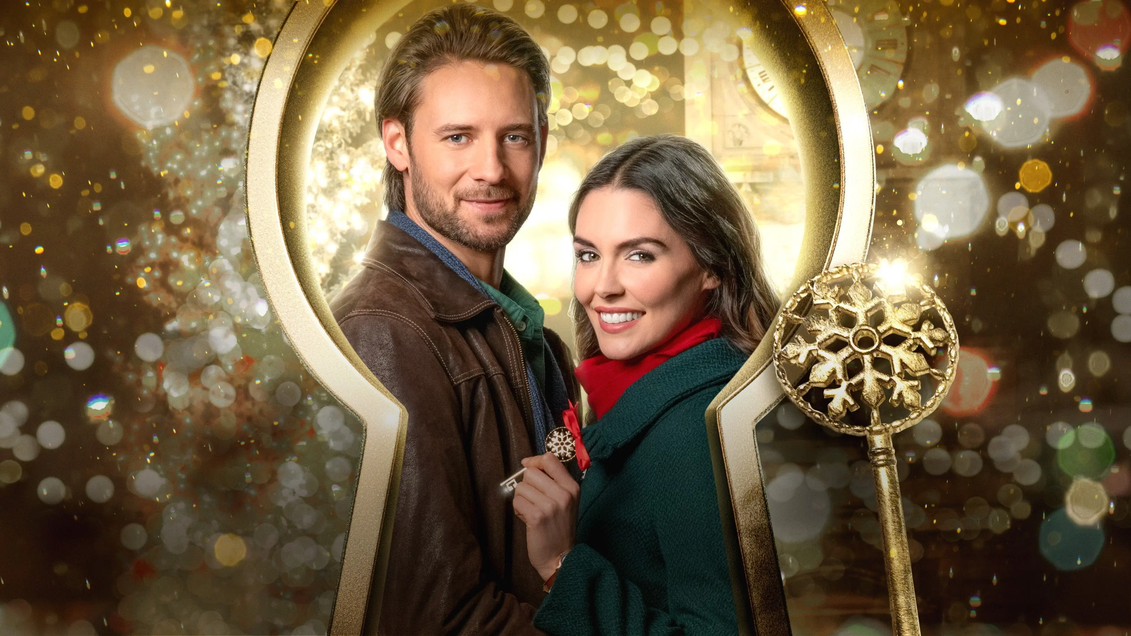 Unlocking Christmas backdrop