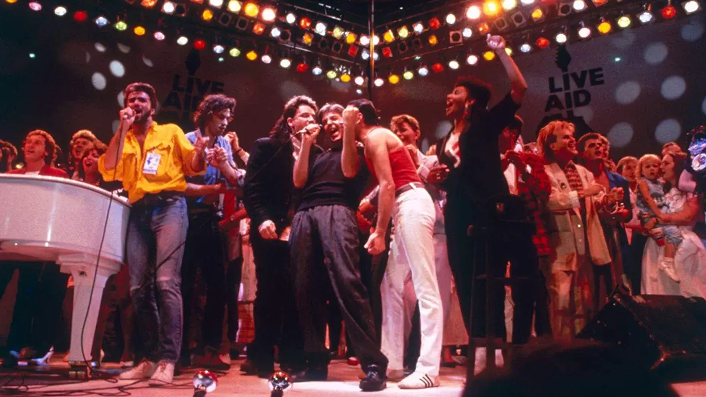 Live Aid backdrop