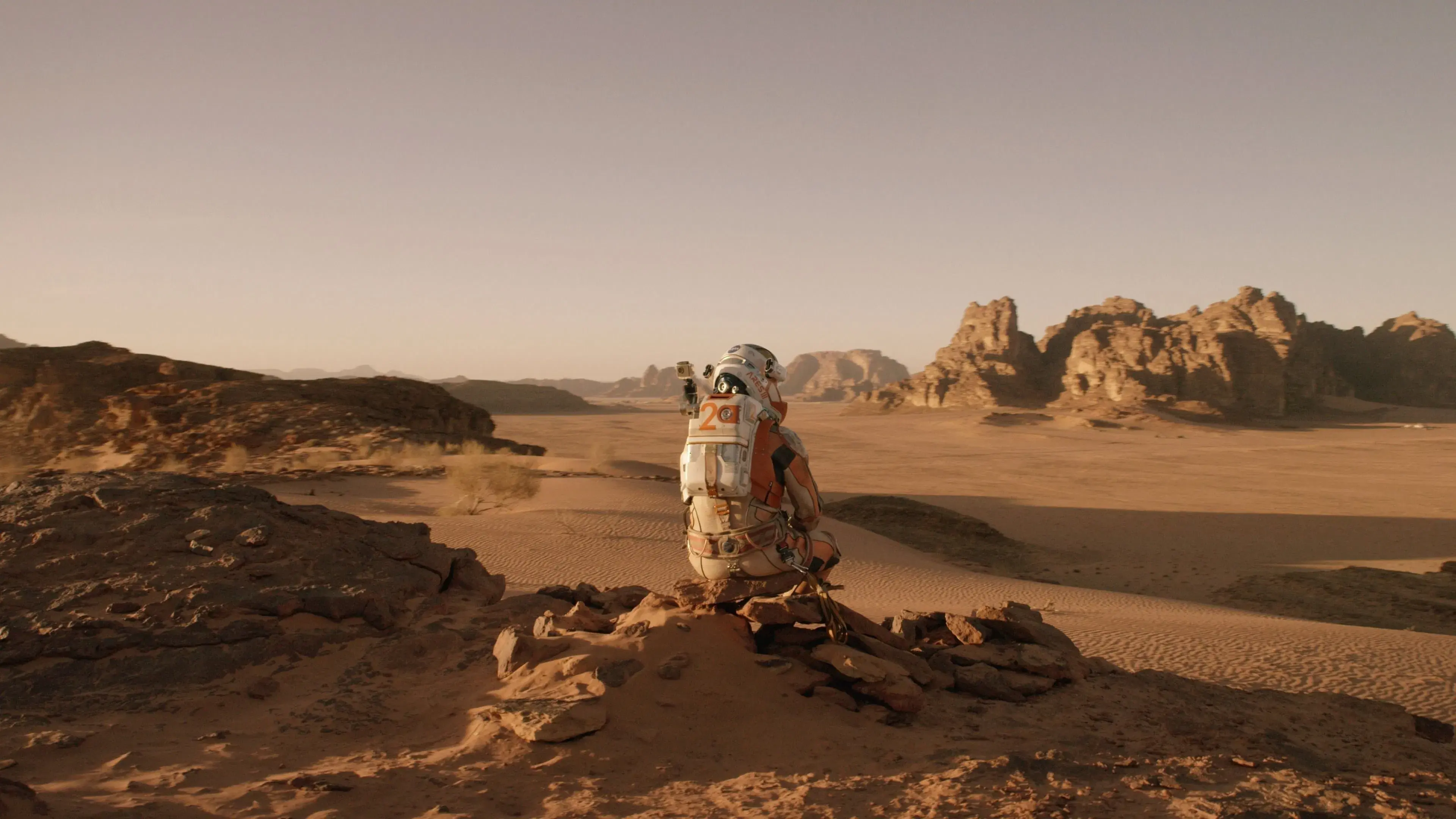 The Martian backdrop