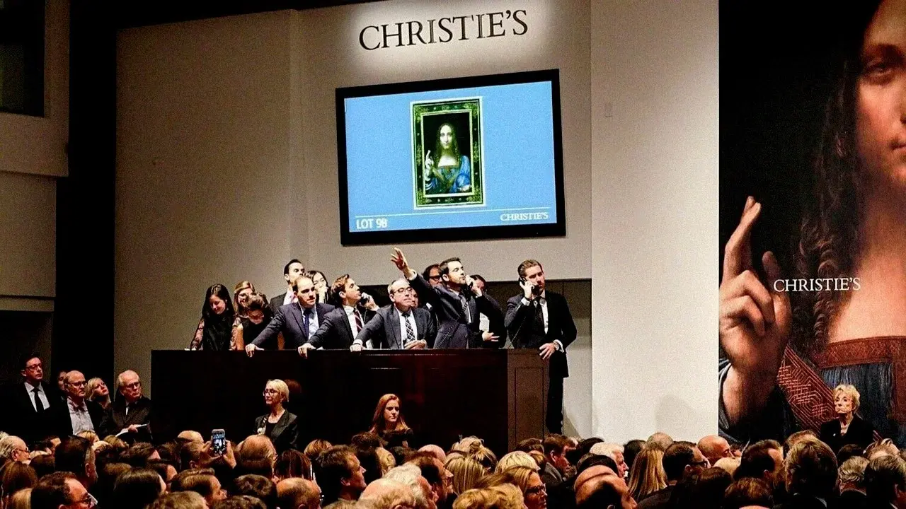 The Lost Leonardo backdrop