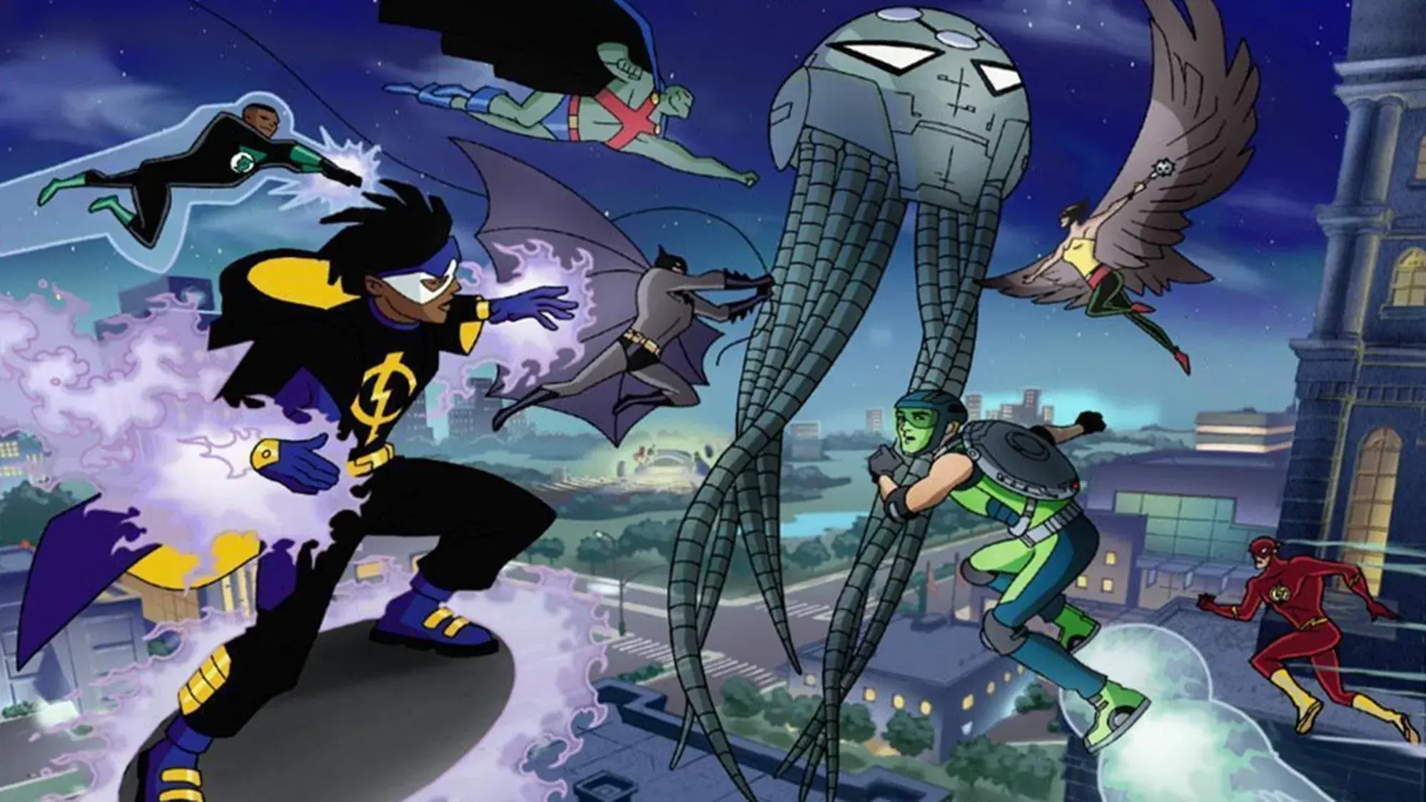 Static Shock backdrop