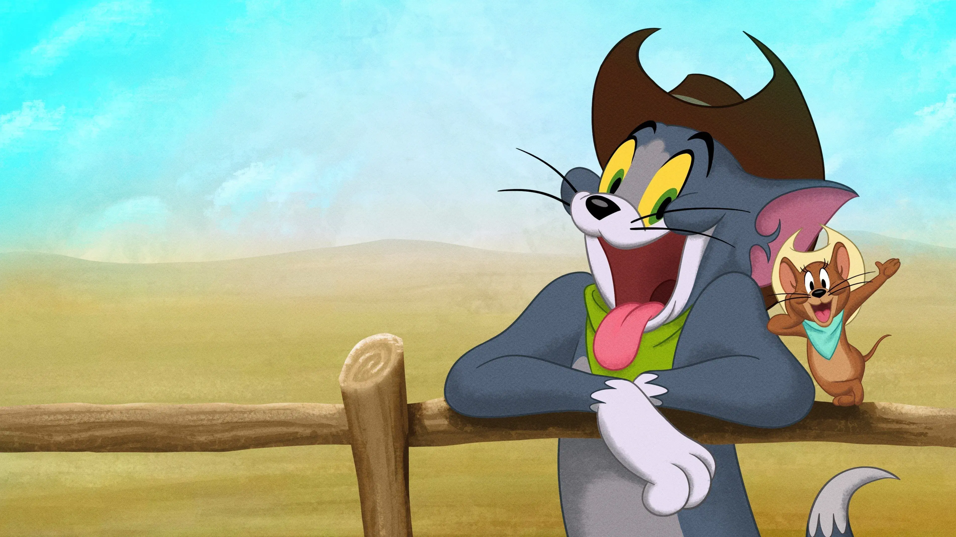Tom and Jerry Cowboy Up! backdrop