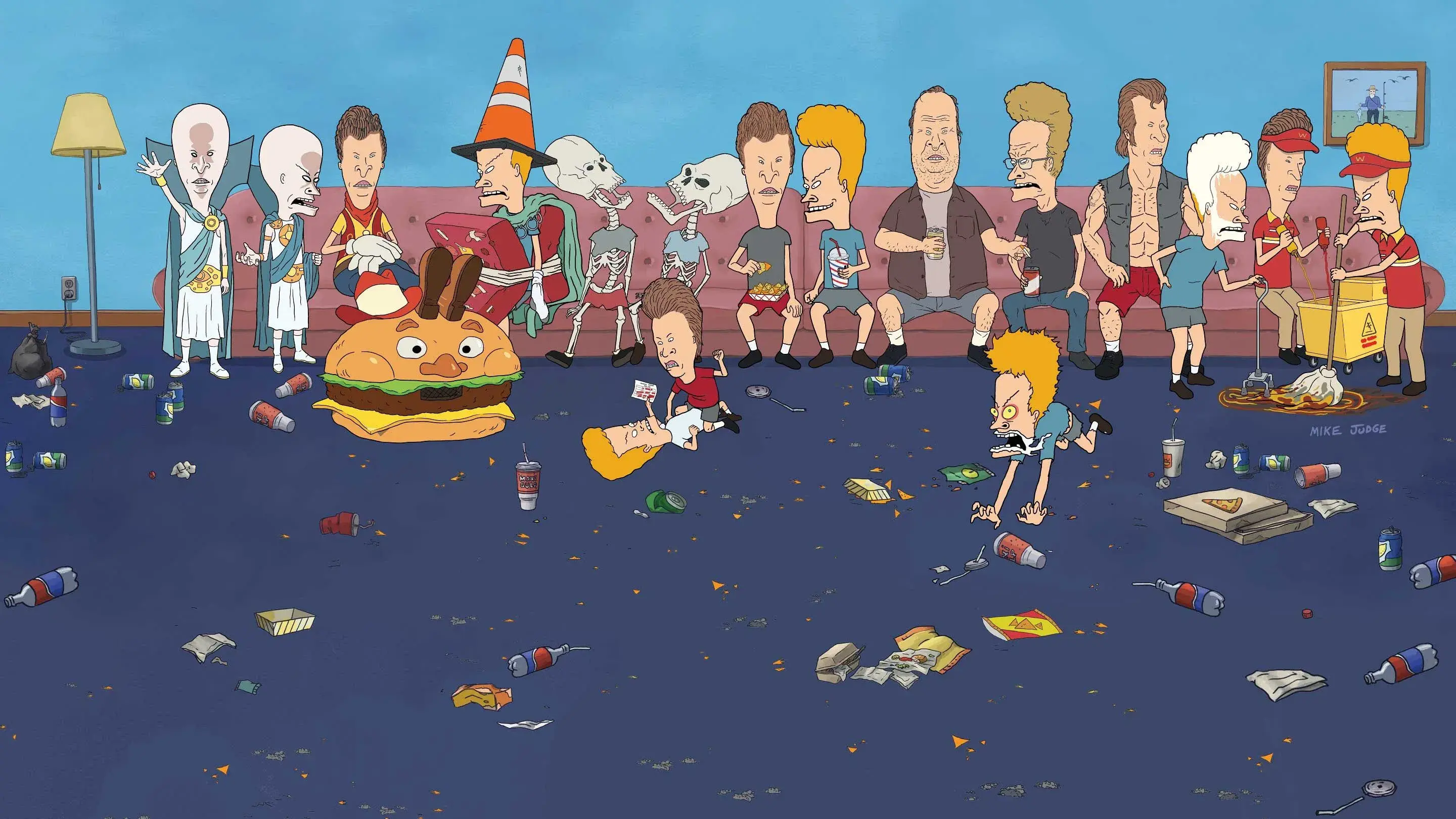 Mike Judge's Beavis and Butt-Head backdrop