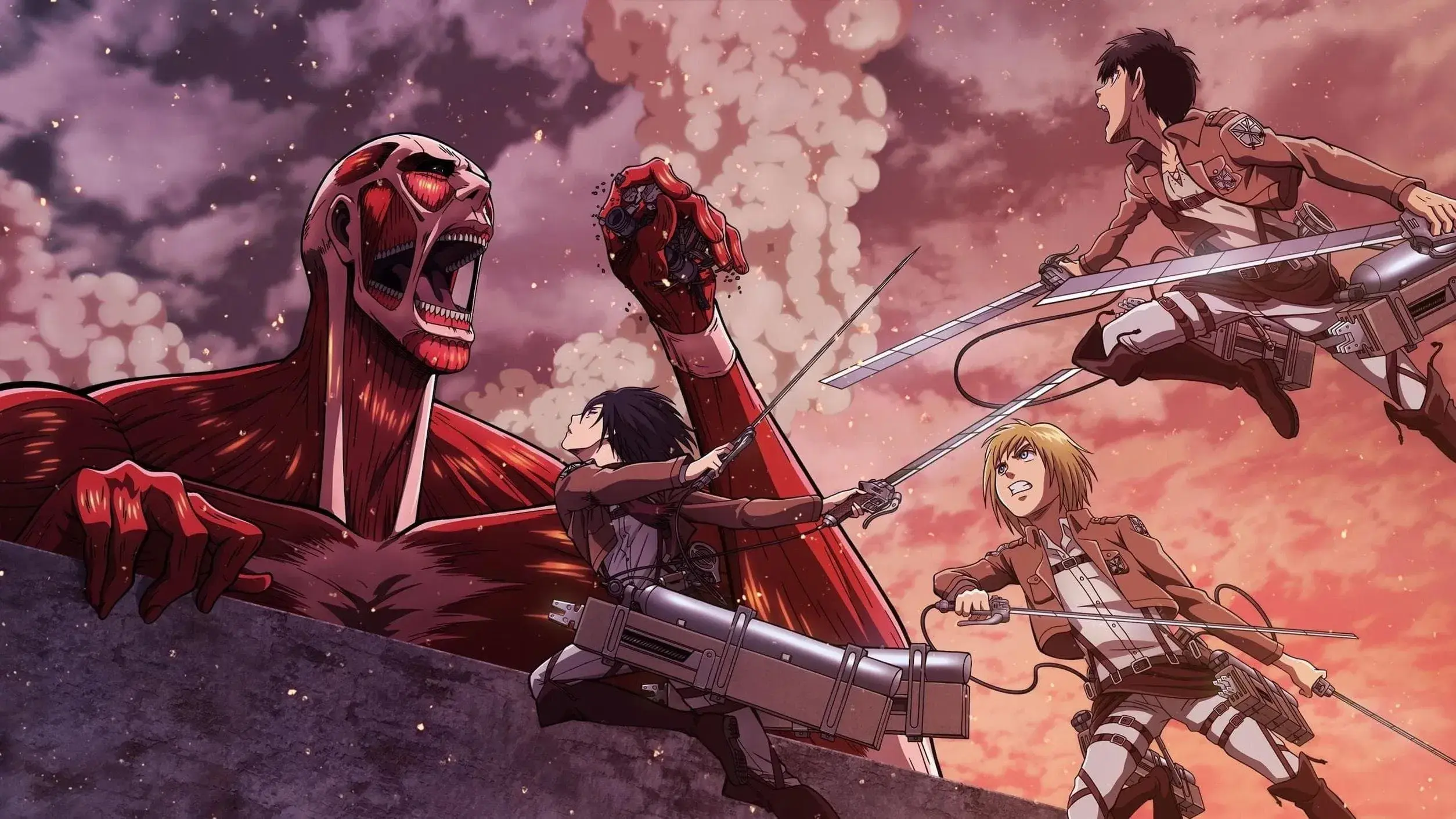 Attack on Titan: Crimson Bow and Arrow backdrop