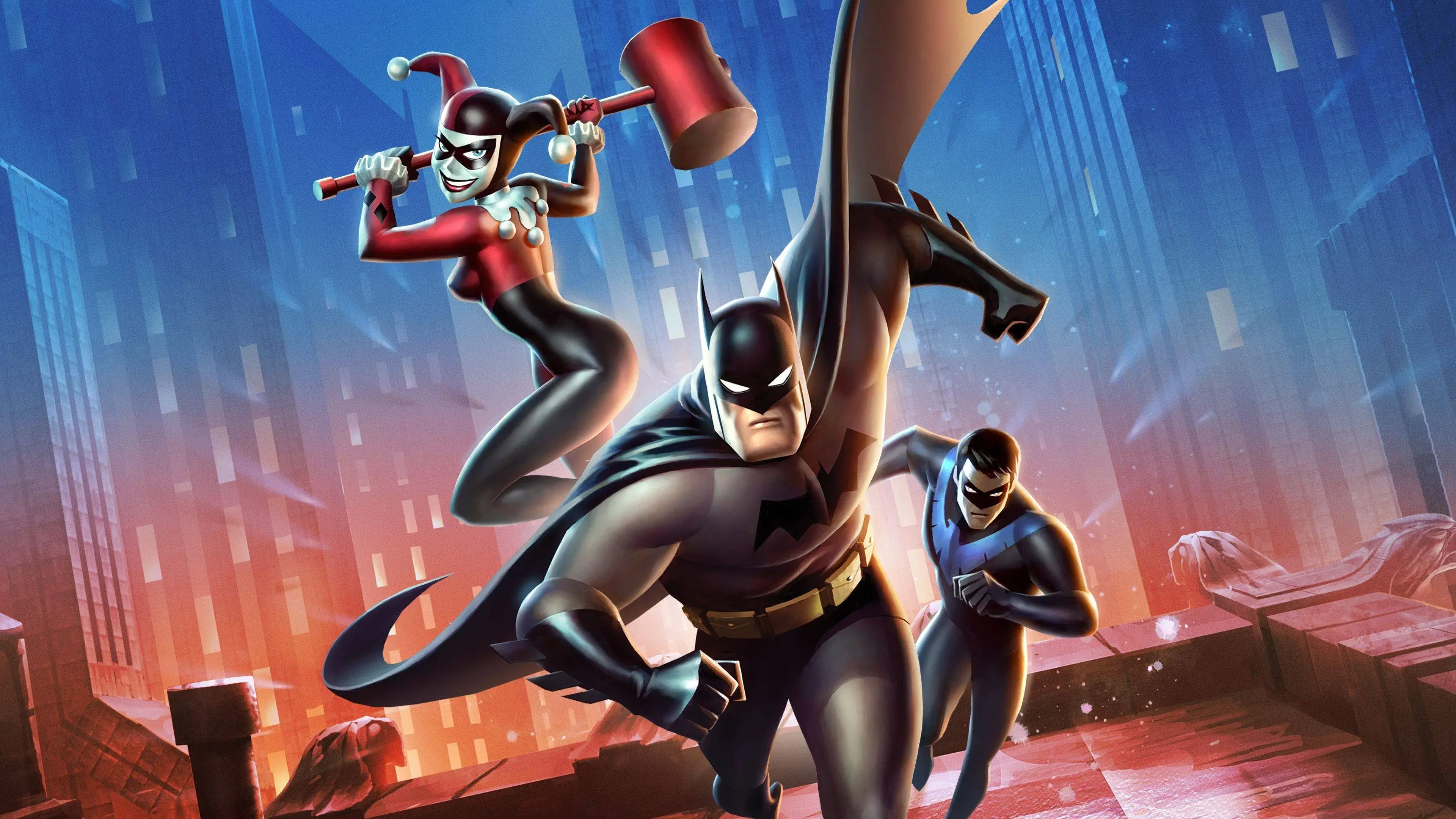 Batman and Harley Quinn backdrop