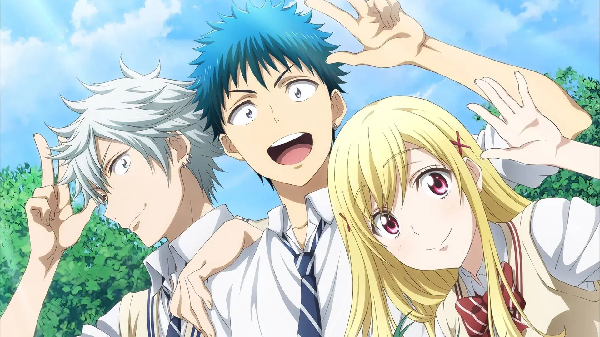 Yamada-kun and the Seven Witches backdrop