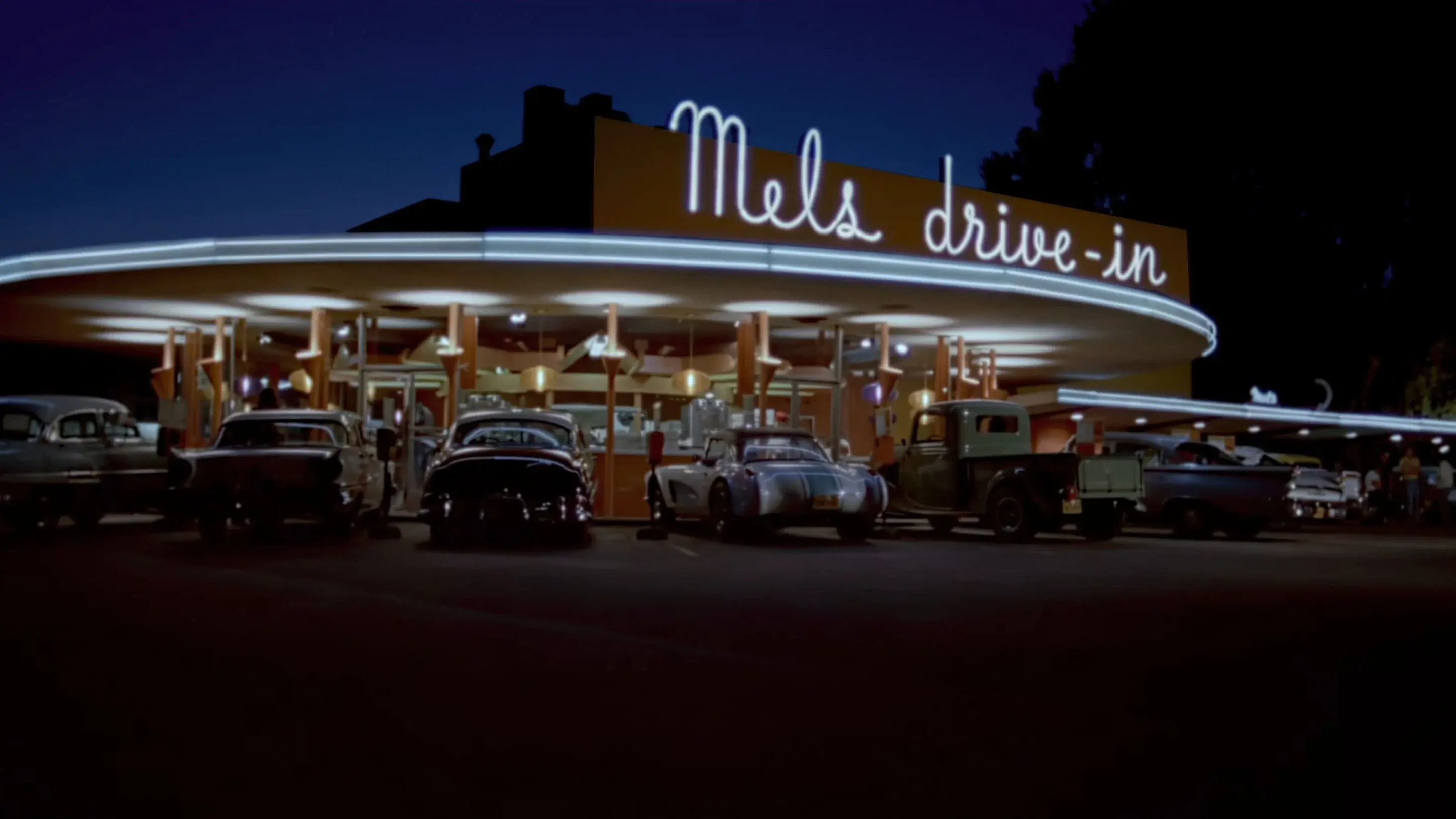 American Graffiti backdrop