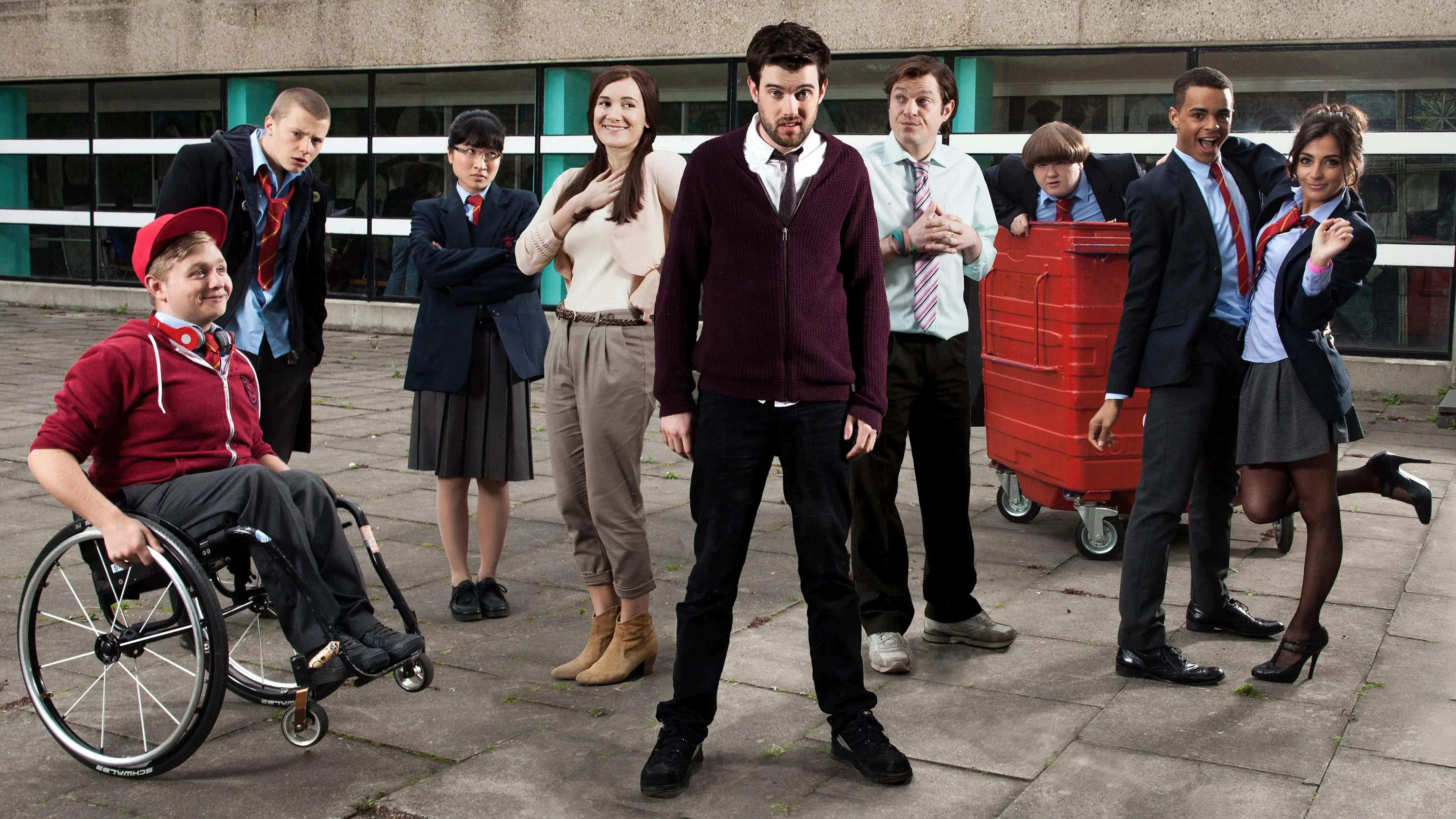 Bad Education backdrop