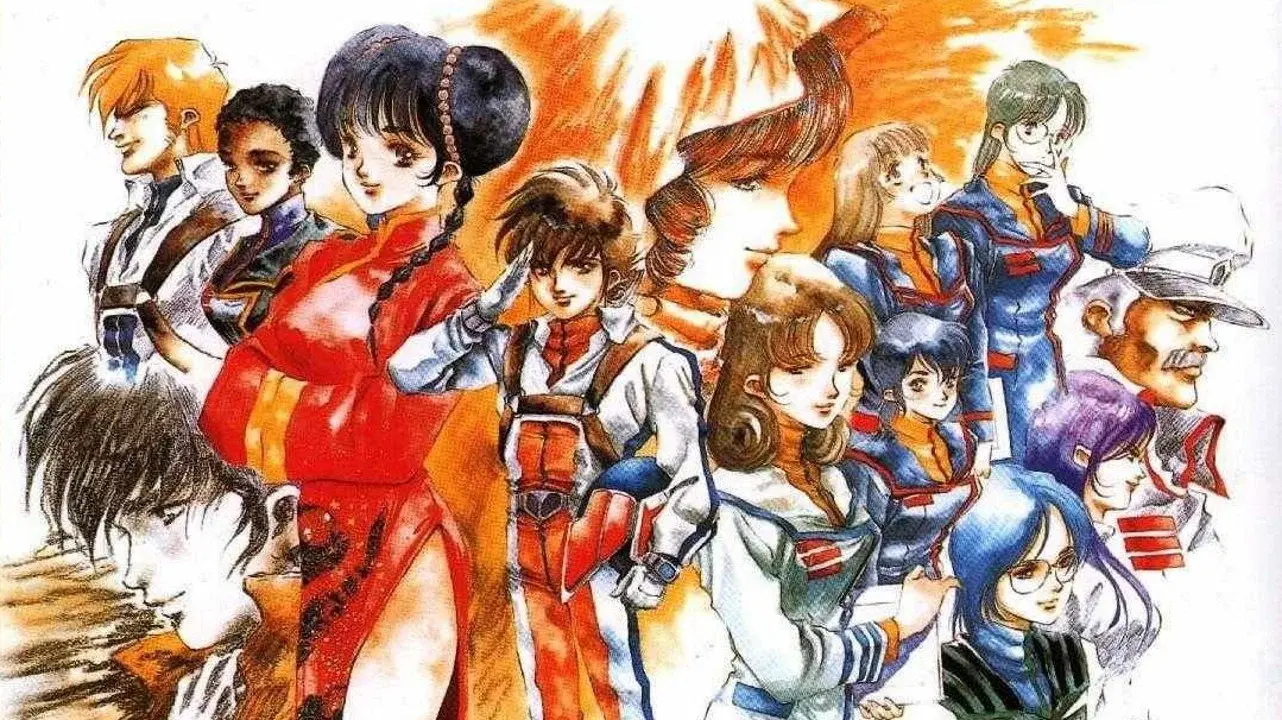 Super Dimension Fortress Macross backdrop