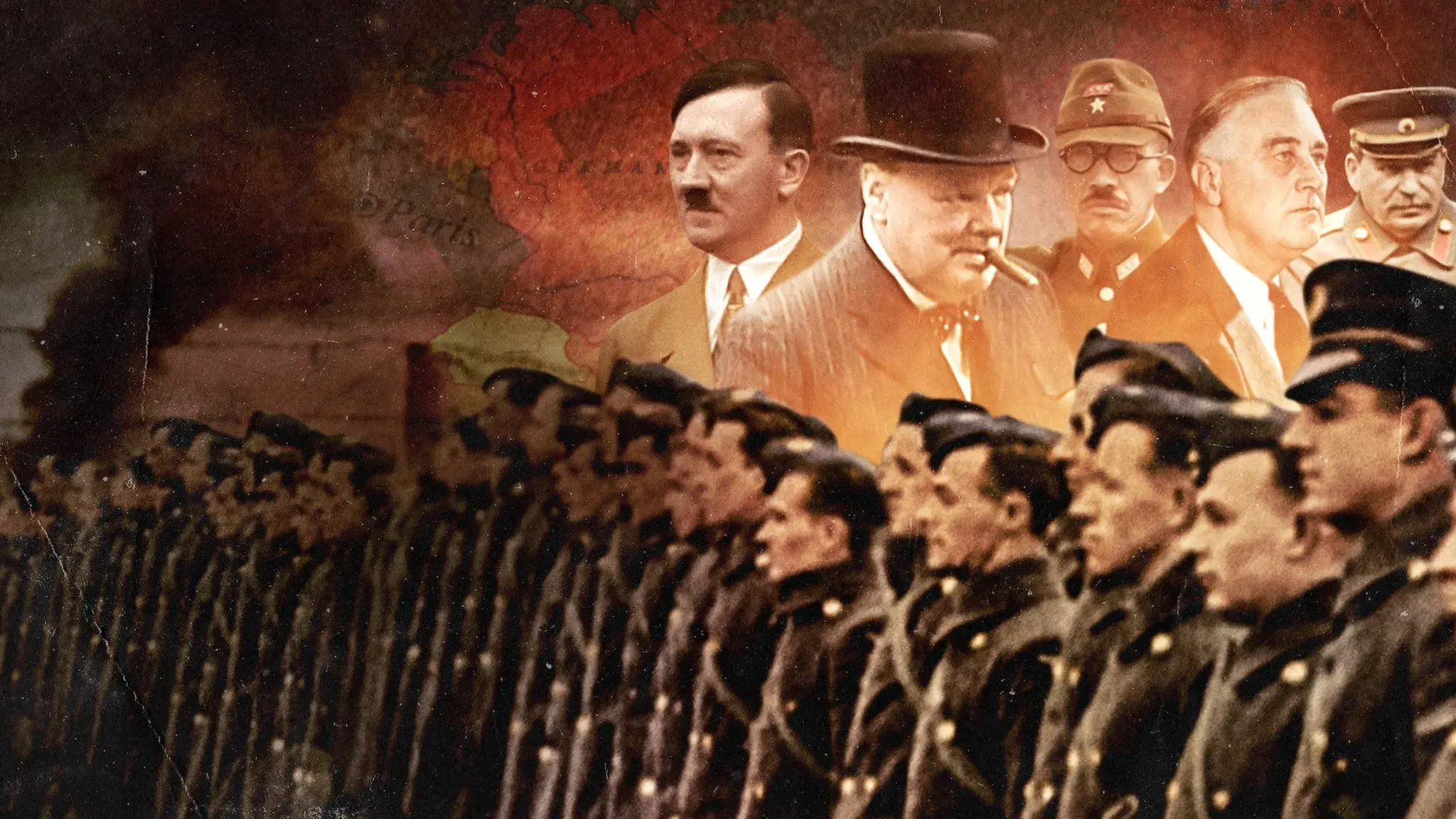 Greatest Events of World War II in Colour backdrop