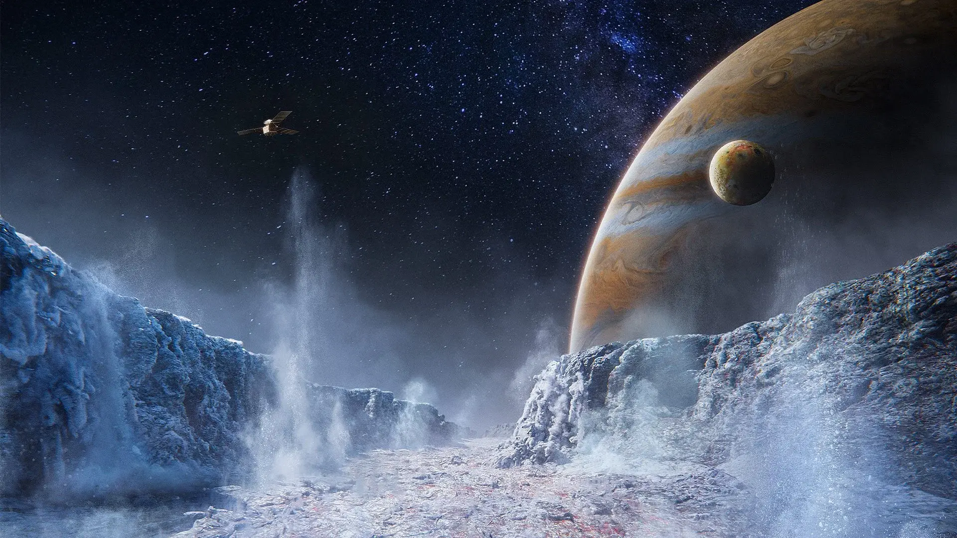 Solar System backdrop