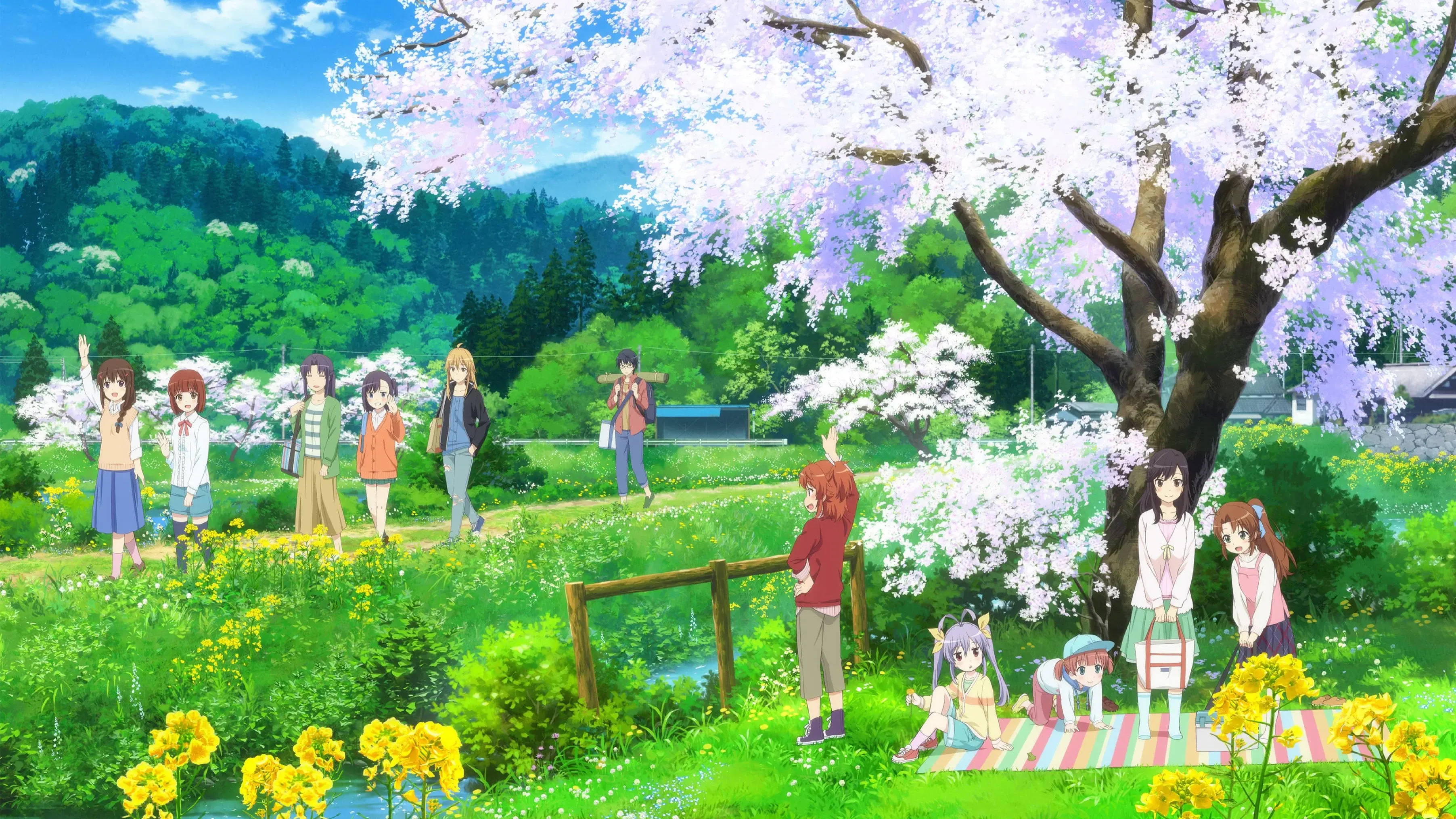 Non Non Biyori backdrop