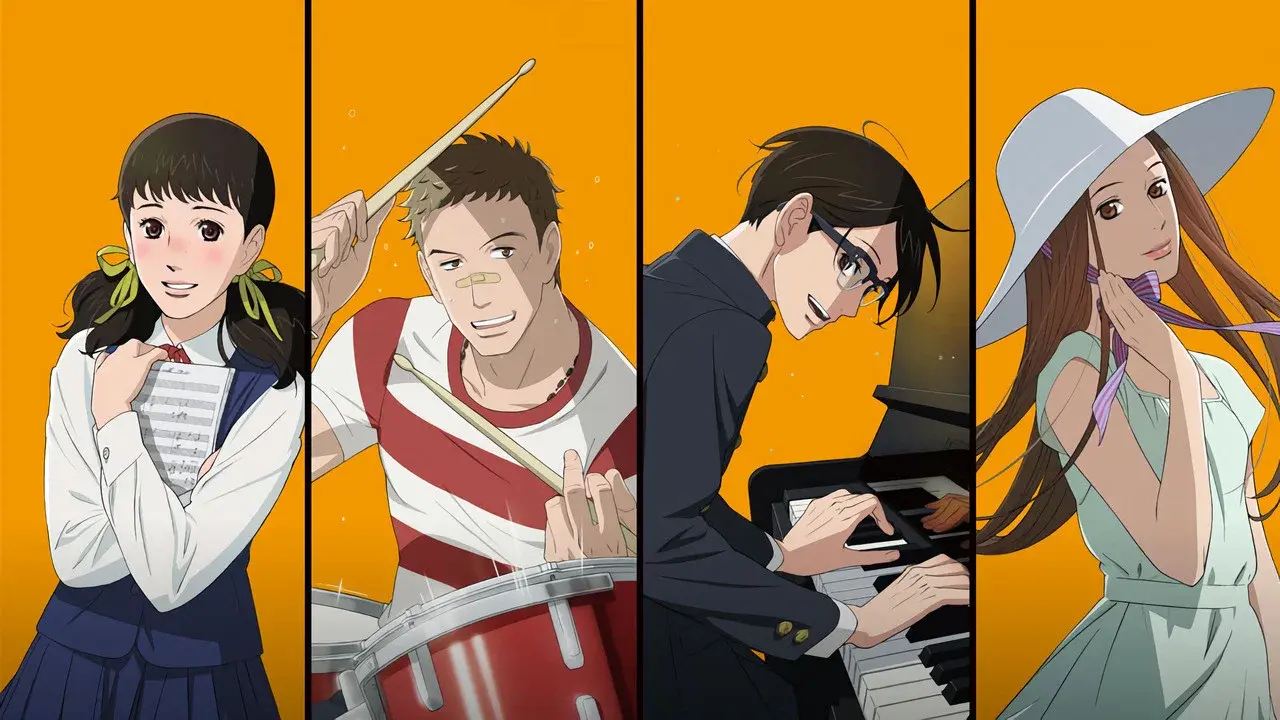 Kids on the Slope backdrop